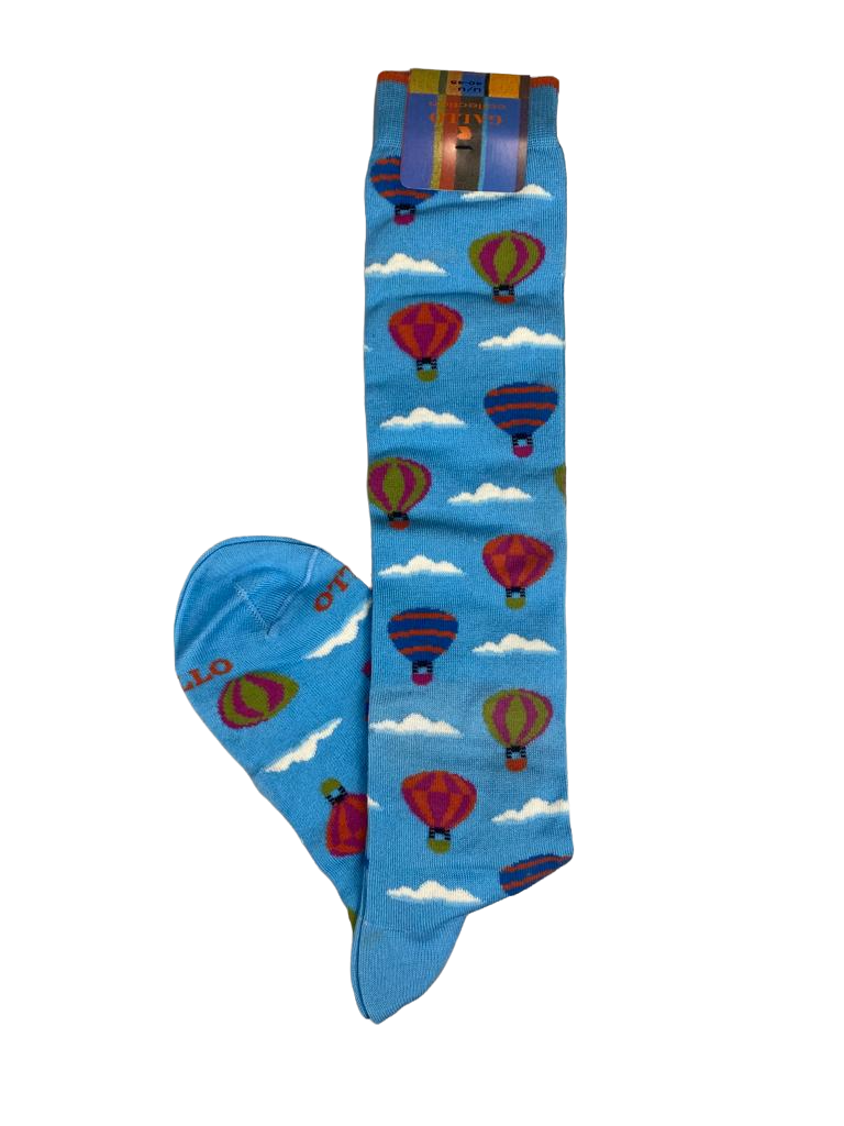Calze Lunghe Uomo - Gallo - Fantasia mongolfiera - Aria