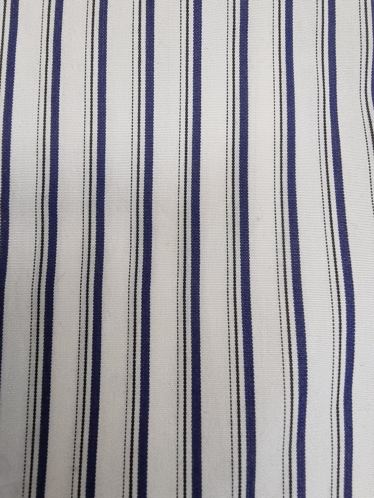 Camicia uomo Barba Napoli bianca a righe blu scuro
