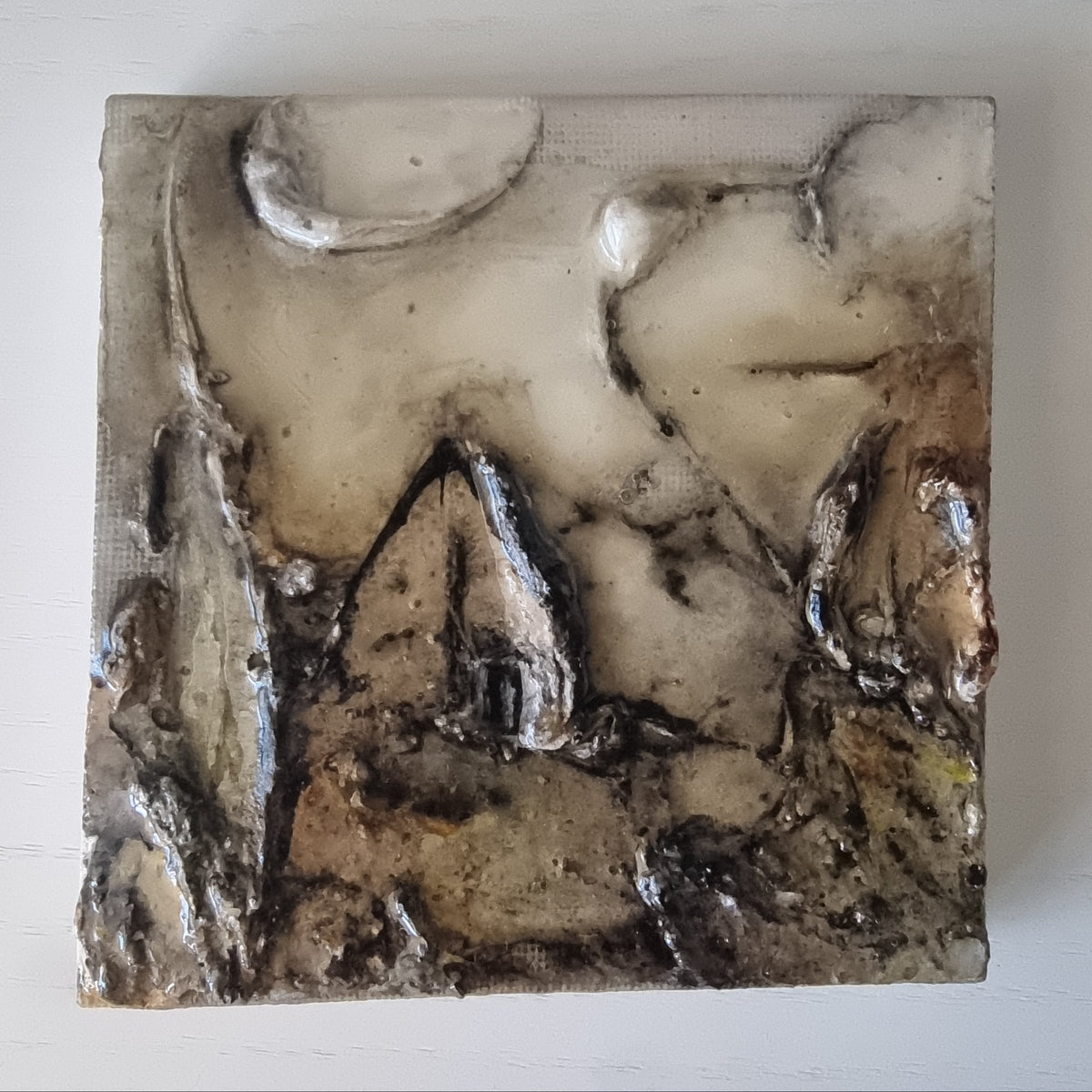Quadro su tela 10×10 cm dipinto a mano | AlbarosAtzeni