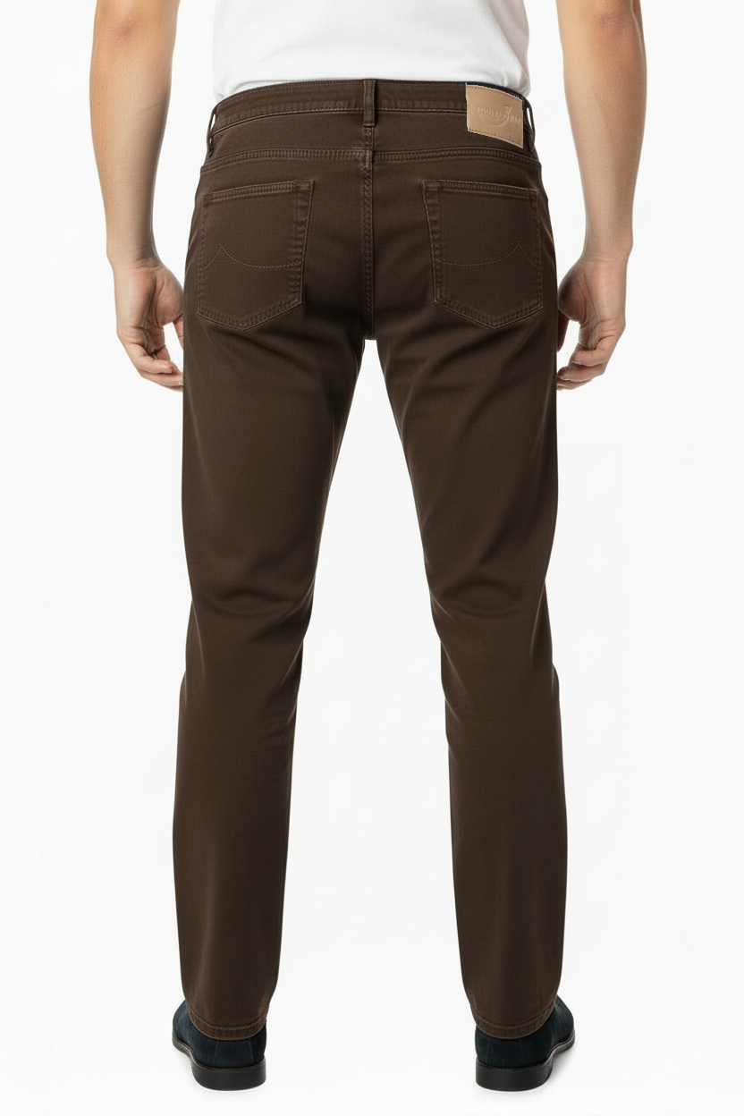 Pantalone Jacob Cohen PW622 COMF Testa di Moro slim fit - vista posteriore - Made in Italy