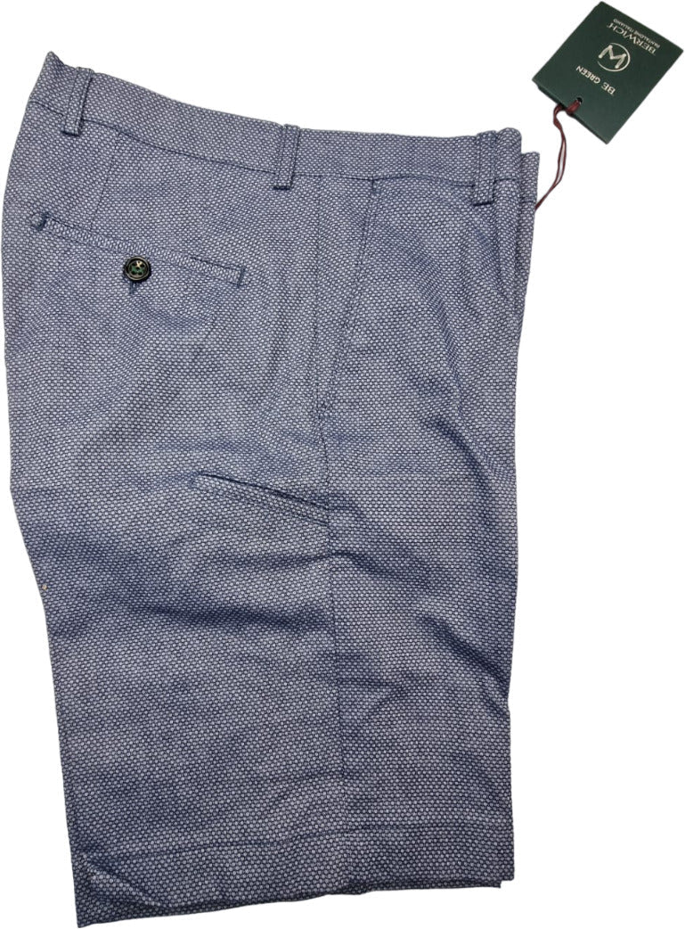 BerWich men's Bermuda shorts - patterned - white/blue