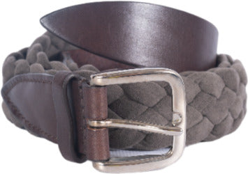 Cintura uomo Orciani - Intrecciata - Scamosciata - Taupe