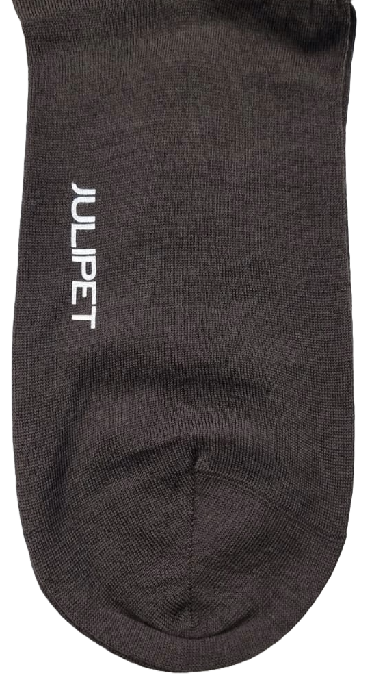 Calza lunga uomo Julipet - Tabott colore marrone tenebre 80% Lana vergine