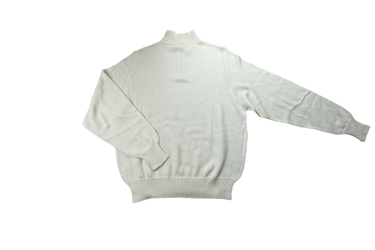 Maglia uomo Olper beige con chiusura zip, abbigliamento moda uomo, maglia in stile casual con zip frontale.