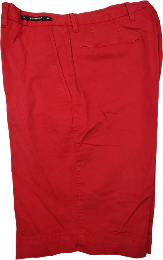 Bermuda uomo PT Torino tinta unita rossi, pantaloncini di moda per uomo, modelli eleganti e comodi.