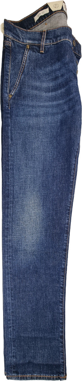 Jeans uomo Roy Roger's Elias Superior slim fit in denim, con cinque tasche, modello moda uomo in stile casual.