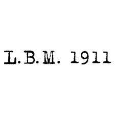 L.B.M. 1911