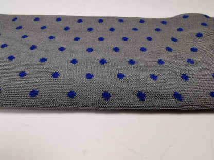 Calze lunghe uomo - Fantasia pois militare/blu/lime