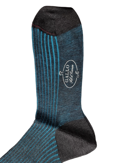 Calze lunghe uomo Gallo - Coste grafite