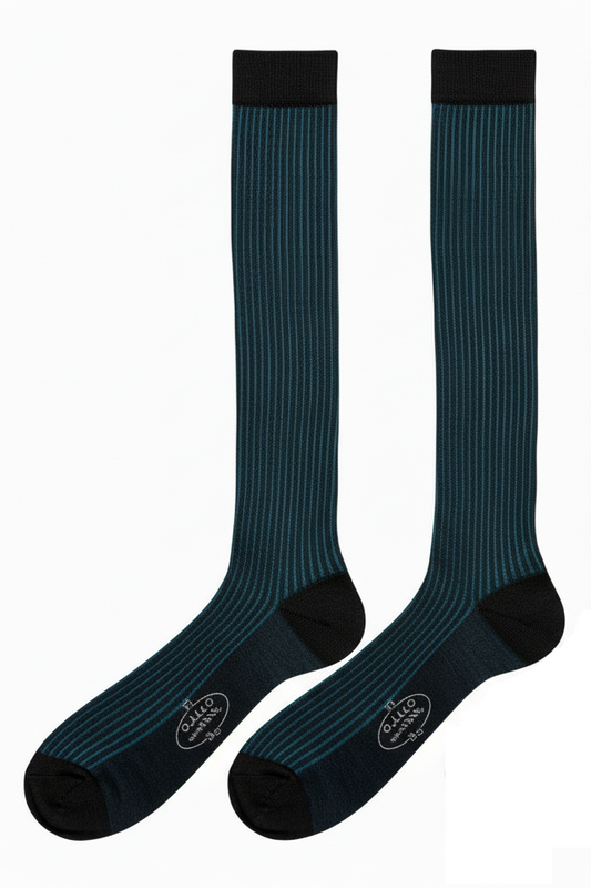 Gallo Men's Long Socks - Graphite Ribs