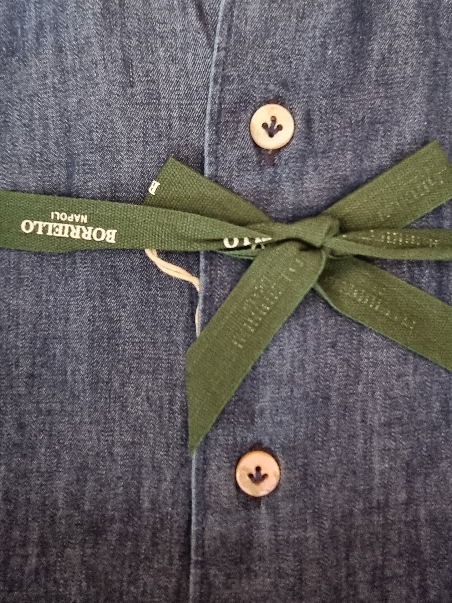 Camicia uomo Borriello Napoli - Collo francese - denim