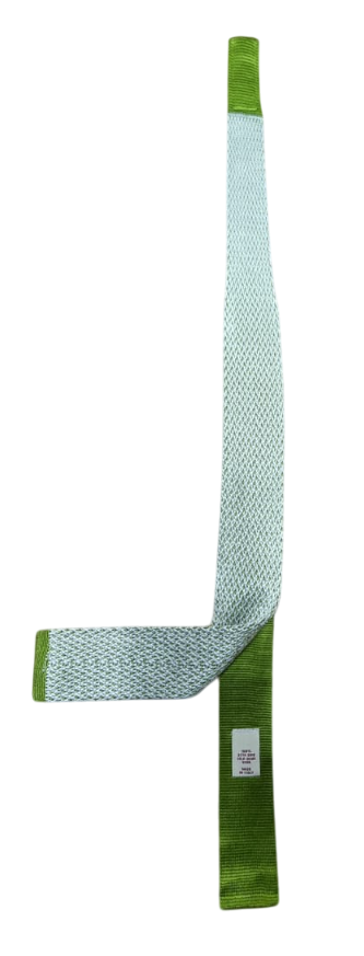 Altea Men's Tie - Green/White Silk Knit