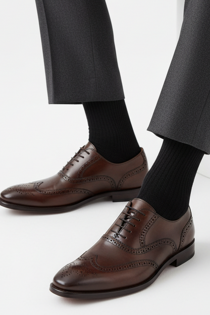 Long Rooster Socks for Men - Black