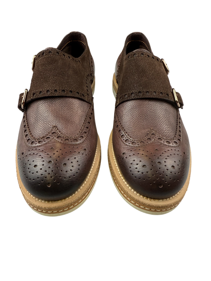 Scarpe Uomo Santoni - Double MonkStrap doppia fibbia