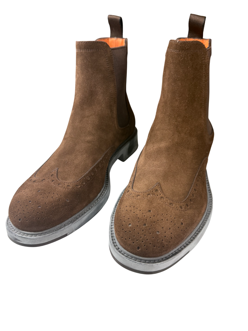 Scarpa Uomo Santoni - Stivaletto Brogue