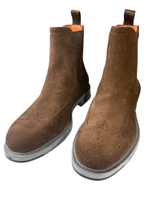 Scarpa Uomo Santoni - Stivaletto Brogue