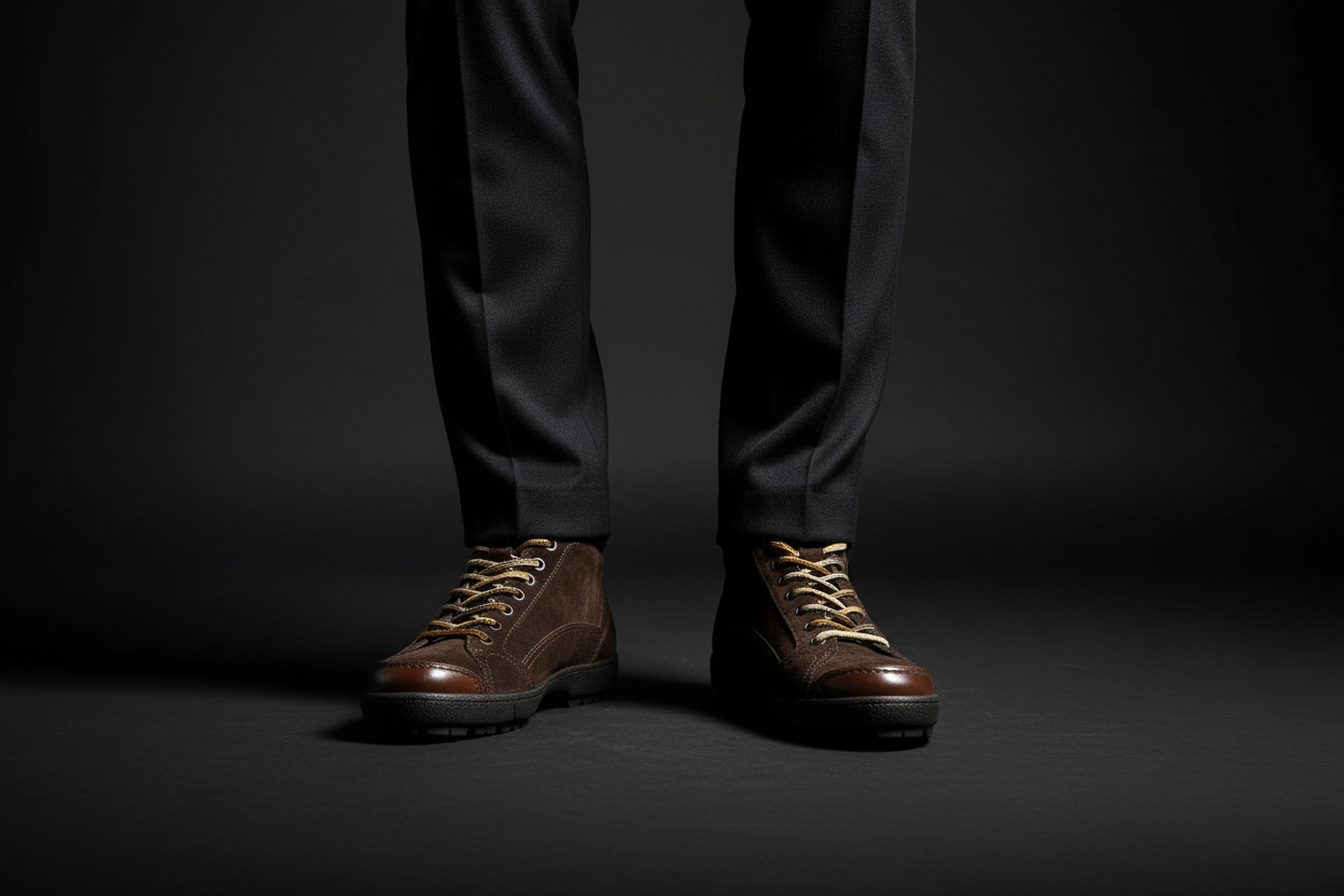 Scarpa Uomo Santoni - Scarponcino Stringato