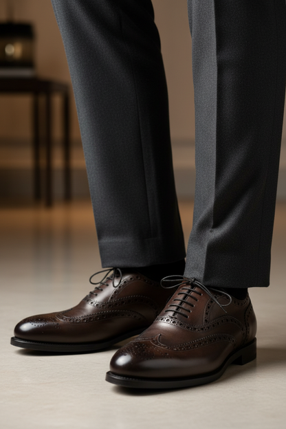 Scarpa Uomo Santoni - Derby Brogue Rodine