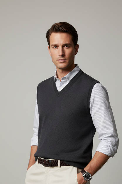 Maglia gilet uomo Bramante - scollo V