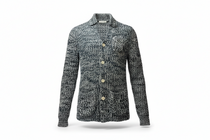 Giacca Cardigan uomo in maglia con bottoni - Paolo Pecora