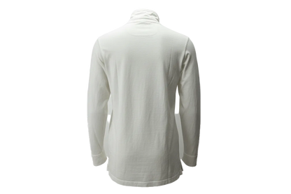 Polo uomo Blu Navy - maniche lunghe Bianca
