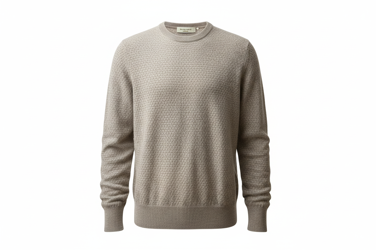 Maglia uomo La Fileria - Girocollo Grigio 100% Cotone Made in Italy