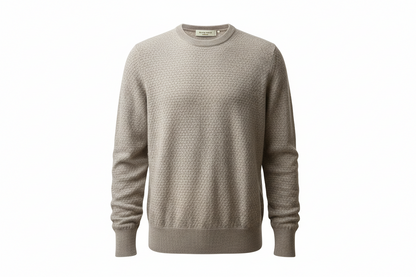 Maglia uomo La Fileria - Girocollo Grigio 100% Cotone Made in Italy