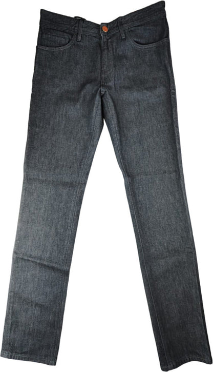 Jeans uomo PT 05 grigi slim fit con cinque tasche in denim, moda uomo, abbigliamento casual e moderno.