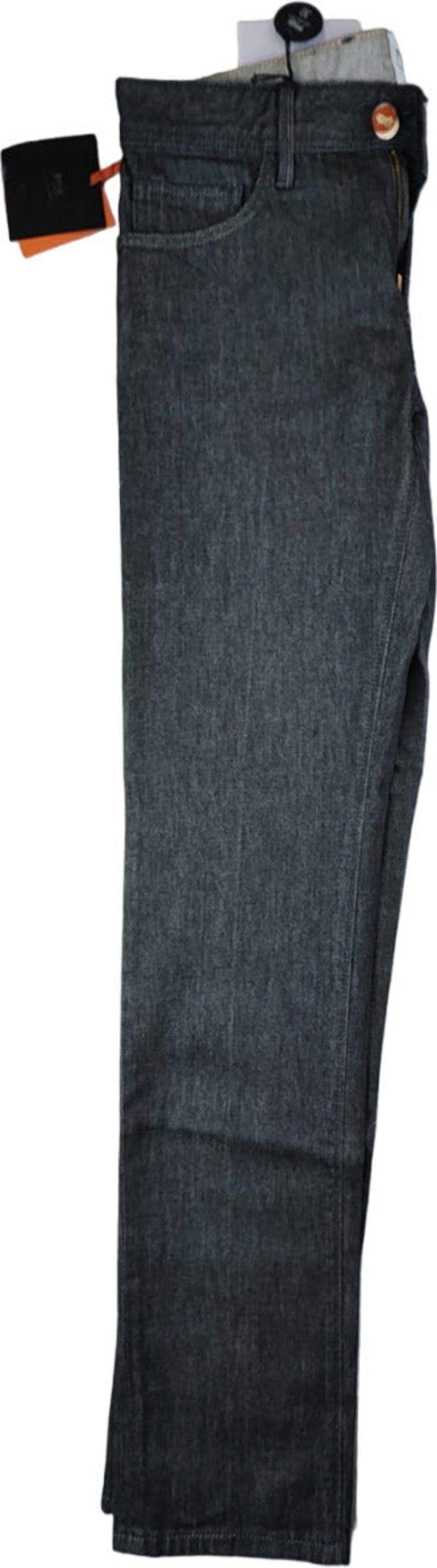 Jeans uomo PT 05 grigi super slim fit con 5 tasche in denim, moda uomo, abbigliamento jeans elegante e moderno