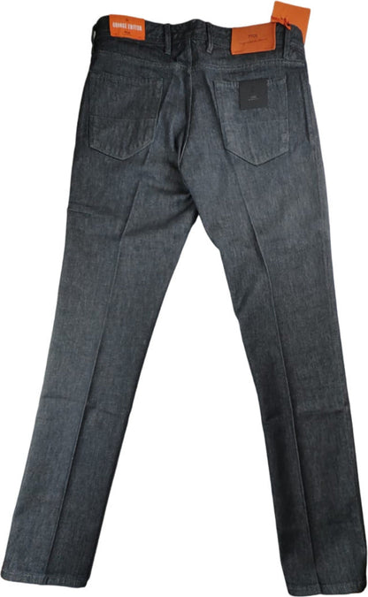 Jeans uomo PT 05 grigi in denim, modello super slim fit con cinque tasche, visibili in questa immagine.