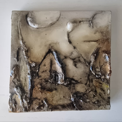 Quadro su tela 10×10 cm dipinto a mano | AlbarosAtzeni