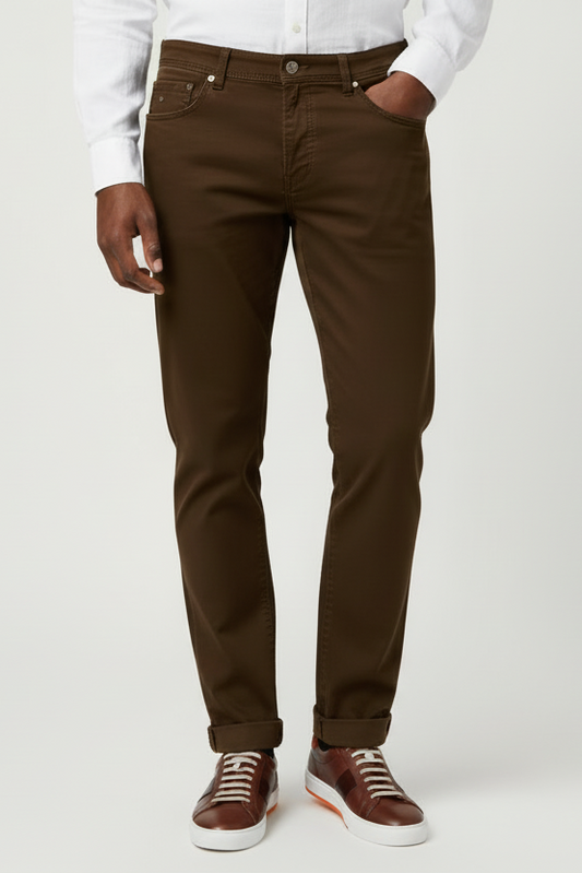 Pantalone Jacob Cohen PW622 COMF Testa di Moro slim fit - vista frontale - Made in Italy