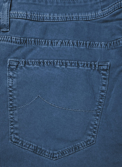 Pantalone Jacob Cohen PW622 Vintage cotone blu scuro - dettaglio fit - Made in Italy