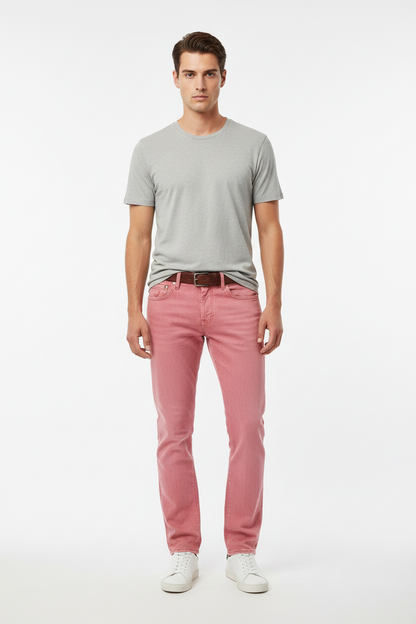 Pantalone Jacob Cohen PW688 cotone aragosta - vista laterale - Made in Italy