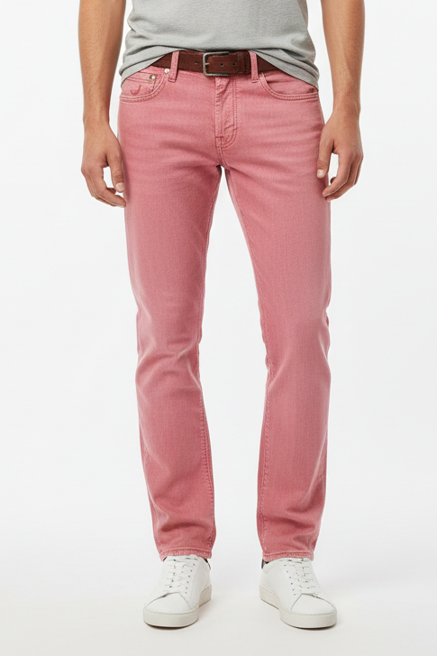 Pantalone Jacob Cohen PW688 cotone aragosta slim fit - vista frontale - Made in Italy