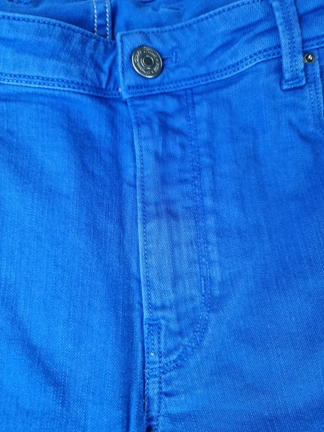 Pantalone PT05 cinque tasche blu elettrico - dettaglio fit - Made in Italy