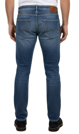 Jeans Uomo PT05 Slavato 5 Tasche - Denim Stretch Blu Chiaro Italiano MC12