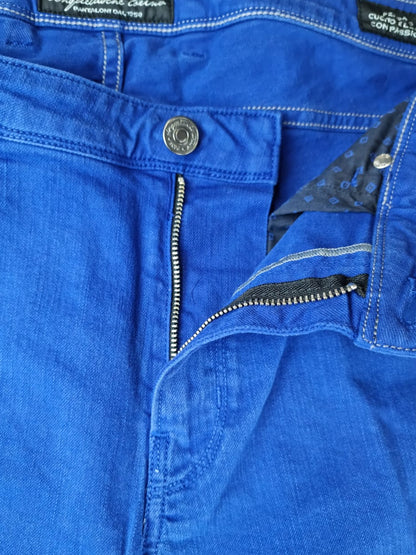 Pantalone PT05 cinque tasche blu elettrico - dettaglio tasche - Made in Italy