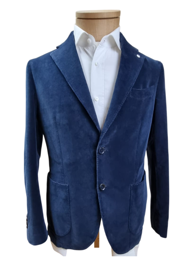Abito uomo L.B.M. 1911 - Velluto rigato blu