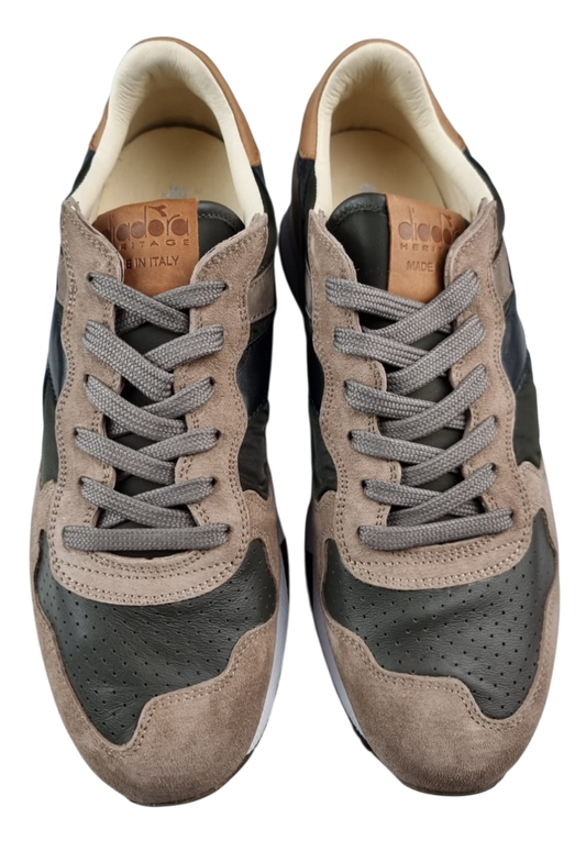 Men's Shoes - Diadora Heritage - Trident 90 S NYL - Brown/Grey