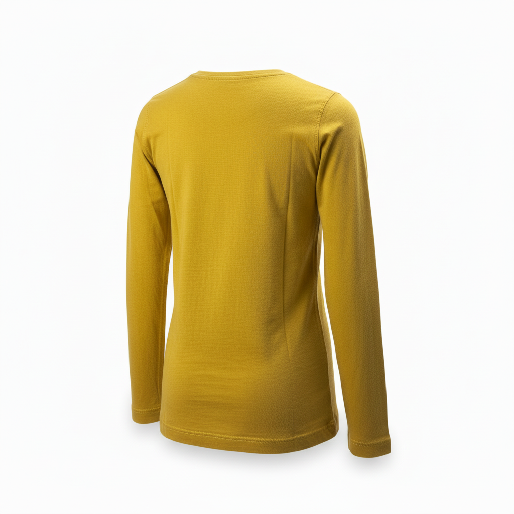 Maglia girocollo uomo Aeronautica Militare gialla in cotone, made in Italy, moda uomo, abbigliamento casual, stile elegante.