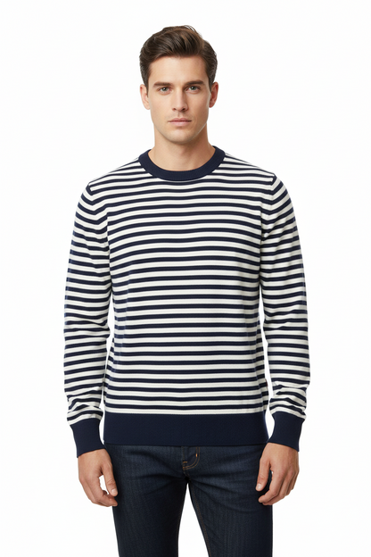 Maglia uomo Altea a girocollo in tessuto morbido, stile casual, ideale per l'abbigliamento maschile, vista fronte.