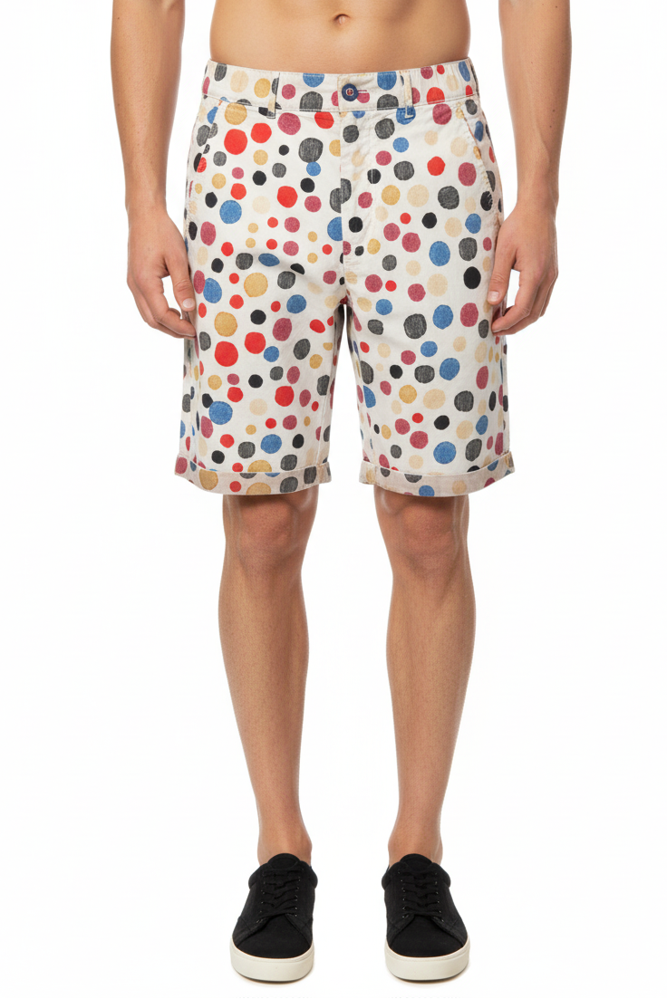 BOB Men's Bermuda Shorts - Pattern - Multicolor Tobacco