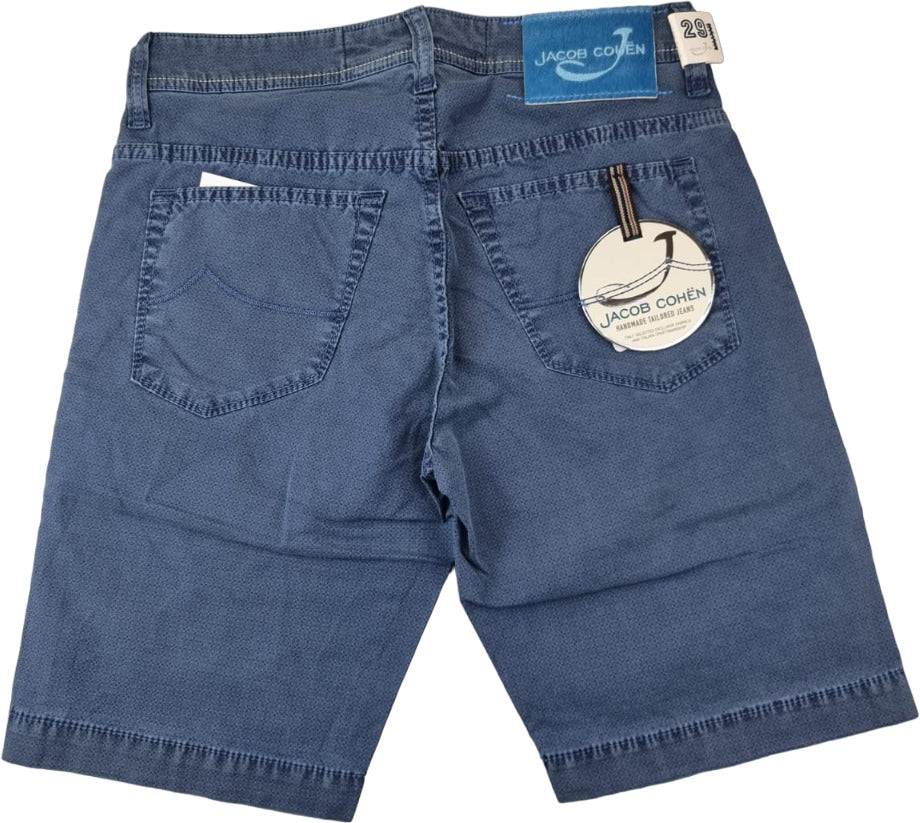 Bermuda uomo Jacob Cohen - micro fantasia - blu elettrico