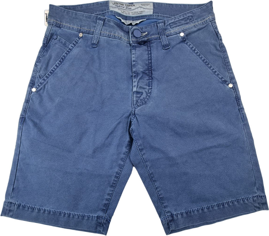 Bermuda uomo Jacob Cohen - micro fantasia - blu elettrico