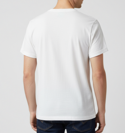 T-shirt uomo Bob Company Hell Fruttino bianco gesso, abbigliamento sportivo casual, fronte visibile, tessuto morbido e confortevole