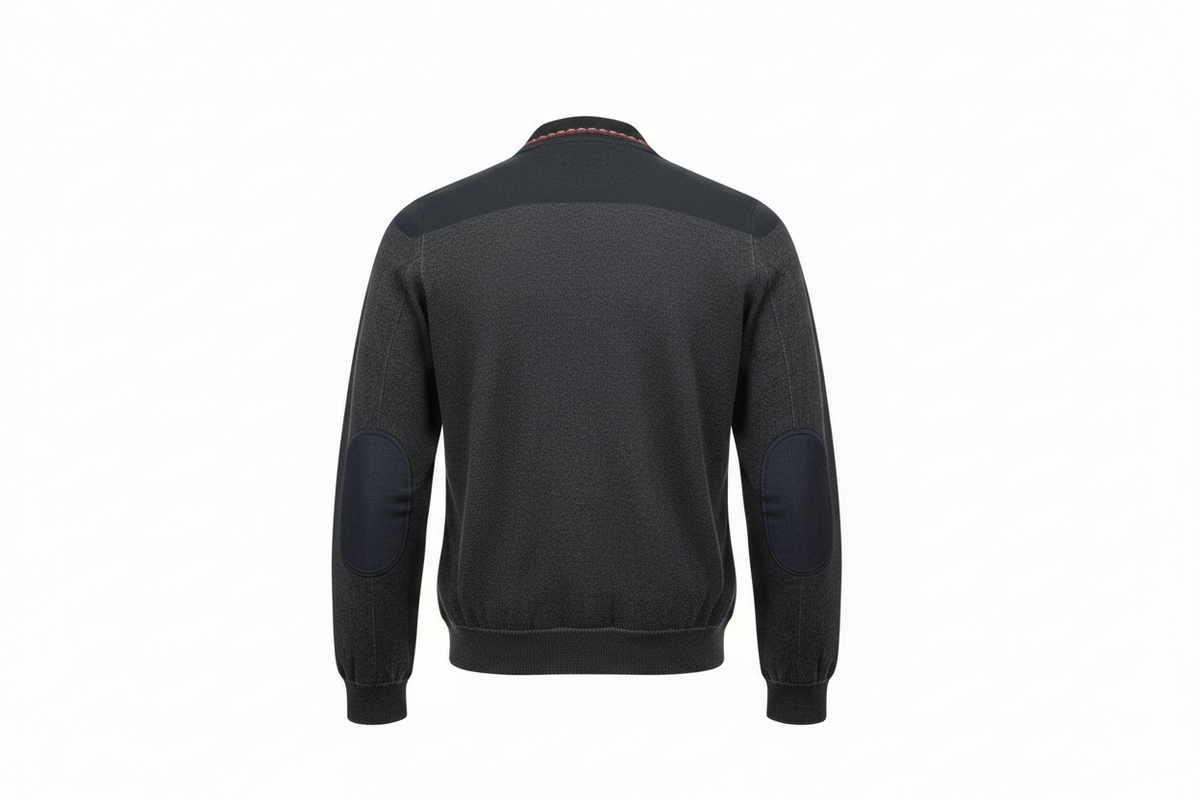 Cardigan uomo Bob the Original, misto cotone e lana merino, colore fango, bottoni, made in Italy, moda uomo.