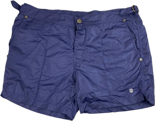 Boxer mare uomo Paolo Pecora tinta unita blu. Fronte