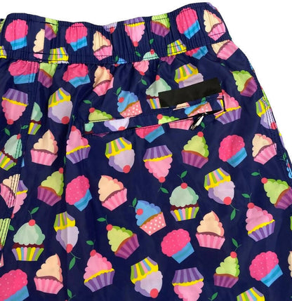 Men's Swim Shorts - RRD - Cupcake Pattern - Blue