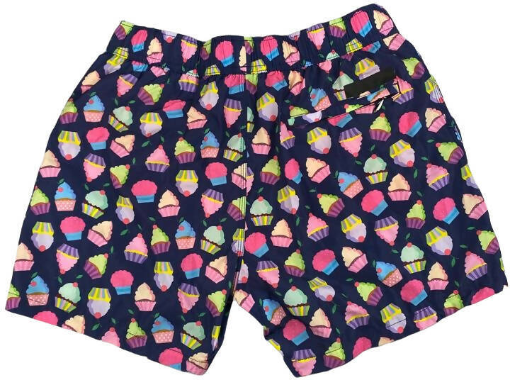 Men's Swim Shorts - RRD - Cupcake Pattern - Blue